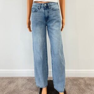 PacSun Baggy Jeans Womens 23 Light Wash High Waisted Wide Leg Denim 100% Cotton
